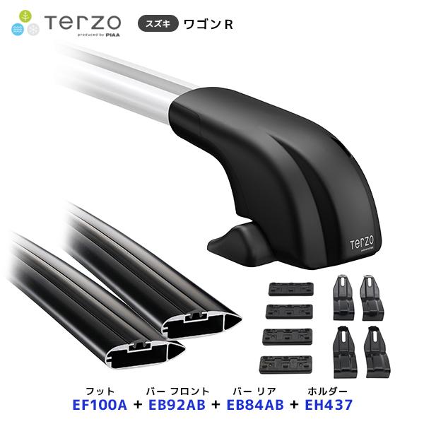 TERZO ルーフキャリア取付 セット ワゴンR フット〔EF100A〕フロントバー〔EB92AB〕...