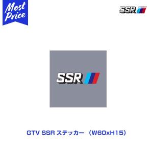 SSR GTV SSR ステッカー W60xH15 1枚 〔PARTS248〕