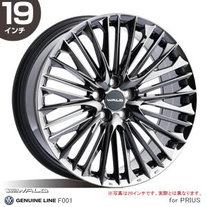 WALD ホイール プリウス F001 19インチ 7.5J 45 5-100 スーパーブラックコート 1本 | ヴァルド for PRIUS 5穴 GENUINE LINE ジェニュインライン SBC｜mostprice