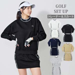 【未使用】Fair Liar ゴルフ　トップス&スカート　上下セット ゴルフウェア レディース 上下セットアップ gs GOLF スウェット