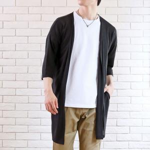 カーディガン メンズ ロング丈 シースルー 薄手 リネン 麻 ニットソー素材 無地 7分袖 5分袖 半袖 ノーカラー サイドスリット トップス 春夏 N Tops 94 Most 人気メンズ服通販のmostshop 通販 Yahoo ショッピング