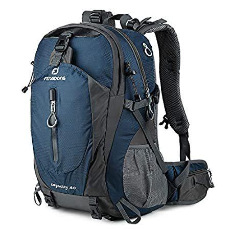 FENGDONG 40L 防水 軽量 ハイキング キャンプ 旅行用バックパック メンズ レディース