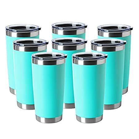 HASLE OUTFITTERS 20オンス タンブラー ステンレススチール マグ 蓋付き 二重壁 ...