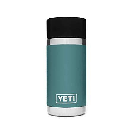 YETI ランブラー 12オンスボトル、ステンレススチール、真空保温、ホットショットキャップ付き