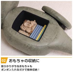 ビッグアニマルスツール ダイナソー 収納付き ...の詳細画像2