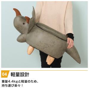ビッグアニマルスツール ダイナソー 収納付き ...の詳細画像4