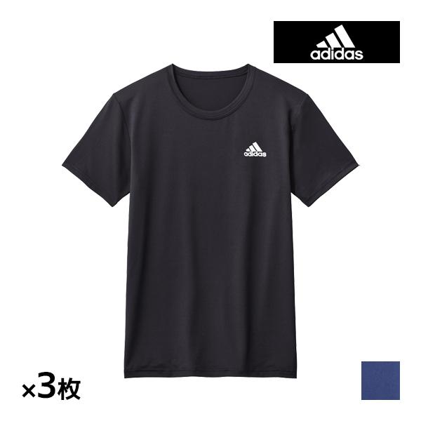 同色3枚セット adidas Tシャツ メンズ グンゼ アディダス 男性 GUNZE