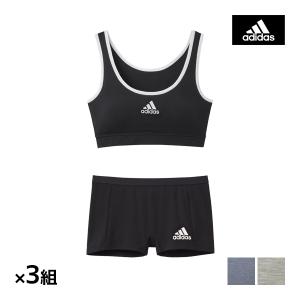 上下3組セット adidas アディダス ハーフトップ&ショーツ 上下セット スポブラ パンツ グンゼ GUNZE｜mote