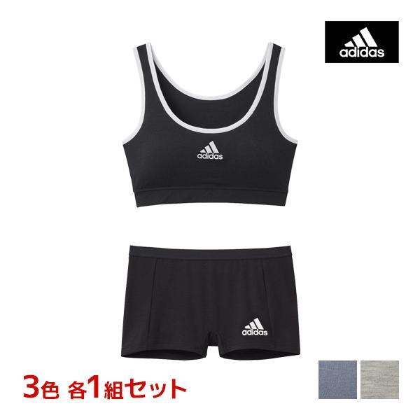 色違い 上下3色セット adidas アディダス ハーフトップ&amp;ショーツ 上下セット スポブラ パン...