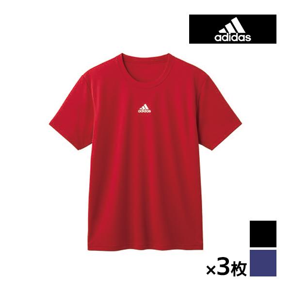 同色3枚セット adidas Tシャツ グンゼ アディダス トップス GUNZE