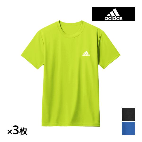同色3枚セット adidas アディダス Tシャツ メンズ 男性 グンゼ GUNZE