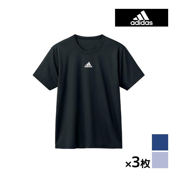 同色3枚セット adidas アディダス Tシャツ インナー グンゼ GUNZE