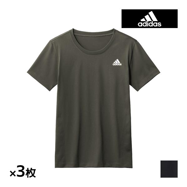 同色3枚セット adidas Tシャツ メンズ グンゼ アディダス 男性 GUNZE