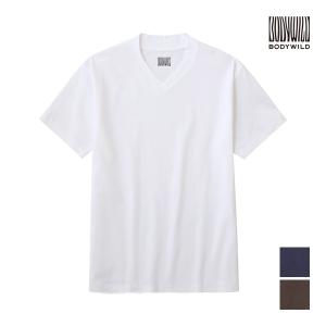 BODYWILD ボディワイルド ジェンダーニュートラル ジャケット対応 VネックTシャツ グンゼ GUNZE｜mote