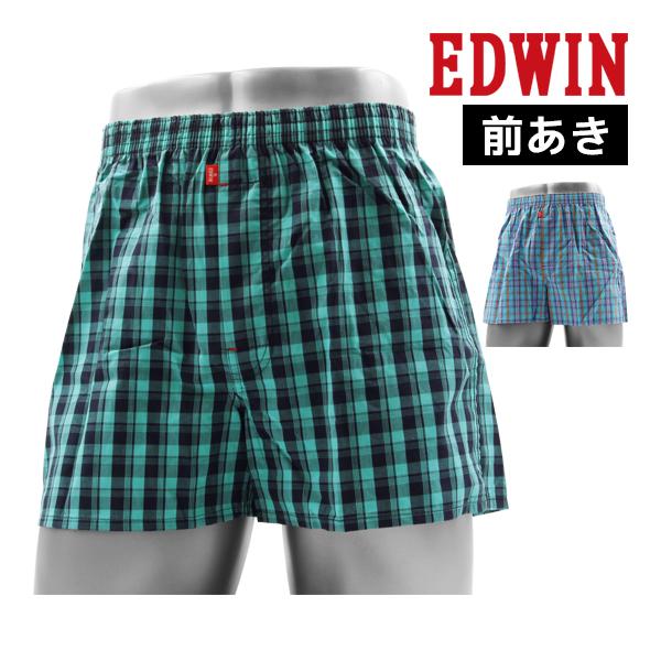送料無料 EDWIN エドウィン 前あき トランクス 紳士 男性 アズ as