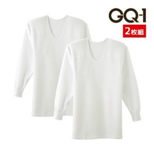 GQ-1 ニットキルト 長袖U首 Tシャツ 2枚組 グンゼ GUNZE｜mote