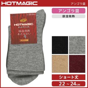 HOTMAGIC ホットマジック アンゴラ混 レディースソックス グンゼ GUNZE くつした くつ下 冷え取り靴下 防寒インナー 温感 ヒートテック HGL555｜mote