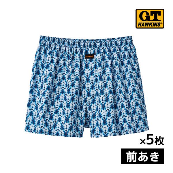 同色5枚セット G.T.HAWKINS ホーキンス トランクス 前あき グンゼ GUNZE
