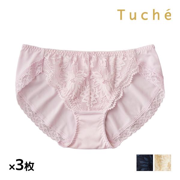 同色3枚セット Tuche トゥシェ Sweet Make Bra ハーフショーツ ペアショーツ グ...