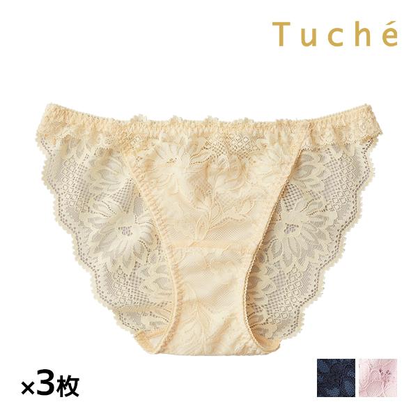 同色3枚セット Tuche トゥシェ Sweet Make Bra ハーフショーツ ペアショーツ グ...