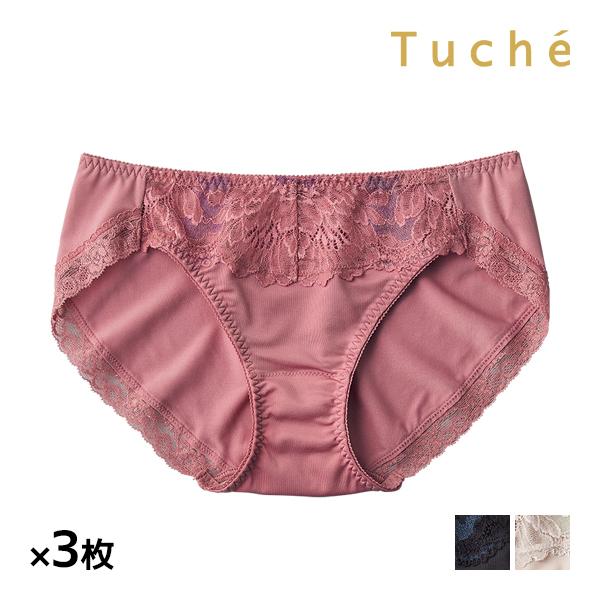 同色3枚セット Tuche トゥシェ Sweet Make Bra ハーフショーツ ペアショーツ グ...