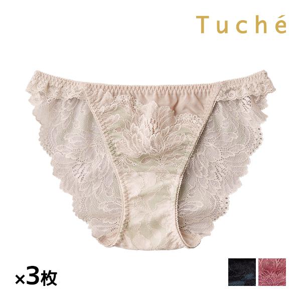 同色3枚セット Tuche トゥシェ Sweet Make Bra ハーフショーツ ペアショーツ グ...