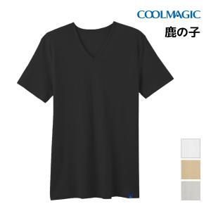 COOLMAGIC クールマジック VネックTシャツ 半袖V首 グンゼ GUNZE 涼感 MC2515-H｜mote