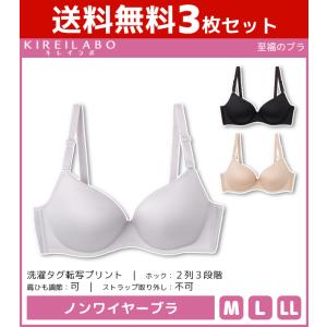 3枚セット KIREILABO キレイラボ 至福のブラ ノンワイヤーブラジャー グンゼ GUNZE TB6010H-SET