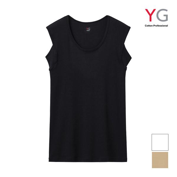 YG ワイジー NEXTRA+ COOL 汗取り付きクルーネックスリーブレスシャツ 綿100% グン...