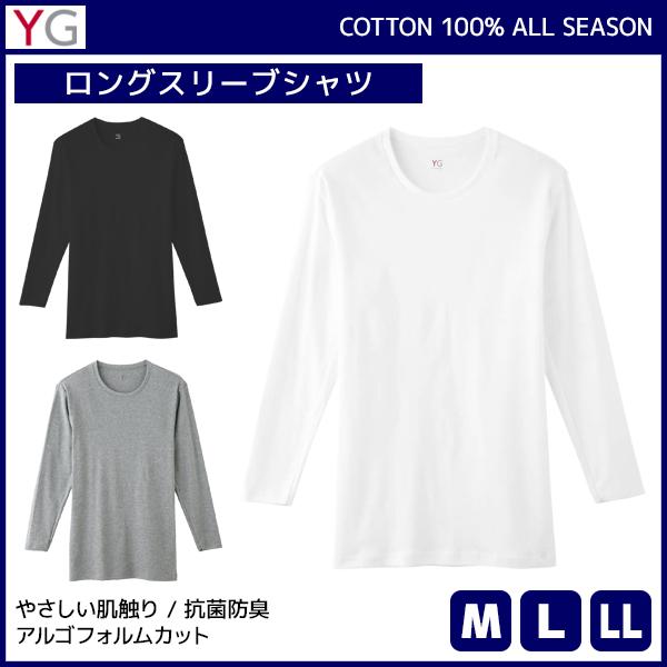 YG ワイジー COTTON100% ロングスリーブシャツ 長袖 グンゼ GUNZE