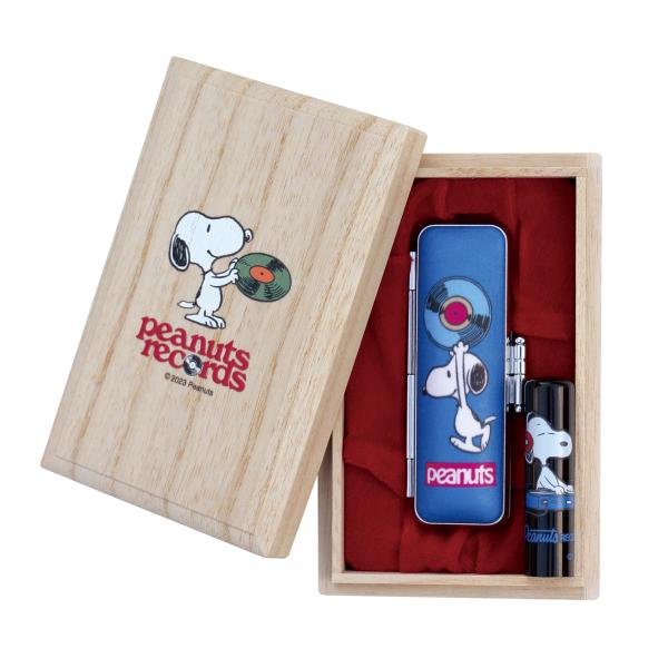 スヌーピー 甲州手彫り印章セット15.0mm【PEANUT RECORDS】印鑑 作成 実印 黒水牛...
