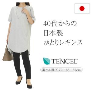 レギンス 10分丈 レディース スパッツ テンセル 美脚 日...