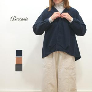 Brocante ブロカント フランネル カルディガン シャツ 36-283T 日本製　レディース【H】｜mother-shop2
