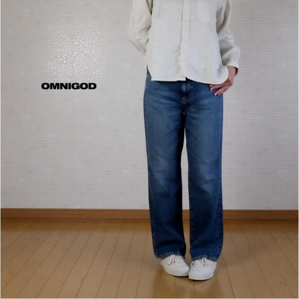 OMNIGOD（オムニゴッド）11.5oz甘織デニム 5Pルーズ ストレートジーンズ 日本製 レディ...