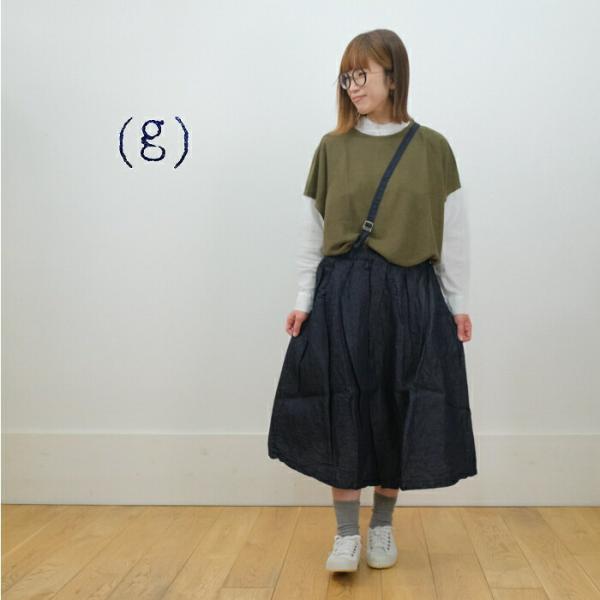 ｇ (グラム)ライトデニム ワンショルダー スカート g012DM