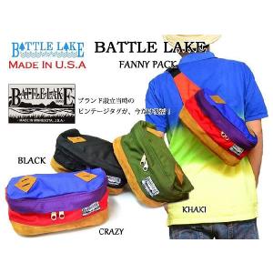 『送料無料』Battle Lake/バトルレイク ファニーパック USA ボディバッグ オールドタグ ウエストバッグ  メンズ レディース｜motherearth47