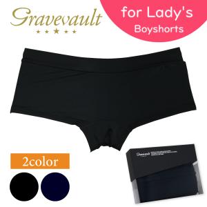 グレイブボールト | gravevault lady's ボクサーショーツ Plain Mサイズ レディース アンダーウェア 女性 下着 ツルツル 速乾 無地｜mothers