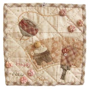 パッチワークキット 12月ポインセチアのミニタペストリー メール便対応