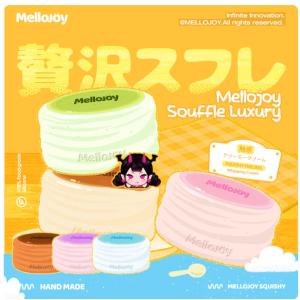 メロジョイ 贅沢スフレL ラージサイズ クリーミークリーム 海外スクイーズ ふわふわ低反発水感スクイーズ いちごスフレチョコスフレ Mellojoy 正規品 ギフトに