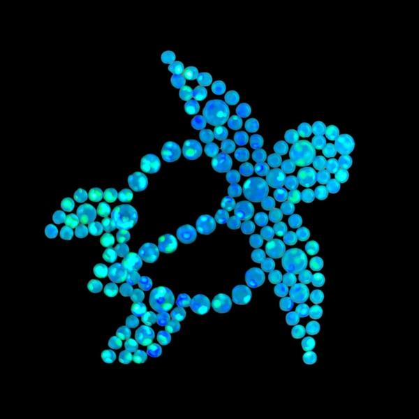 【MOTIFBANK DESIGN】SPANGLE （ハワイアン うみがめ　マリン　ホヌ）mspc0...