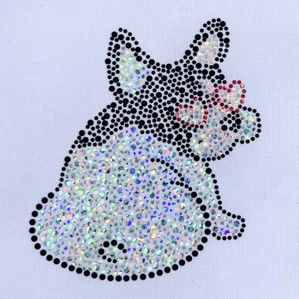 【MOTIFBANK DESIGN】SPANGLE （DOG 犬 フレンチブルドッグ）mspc005
