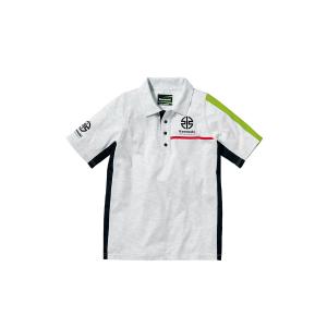 KAWASAKI カワサキ レーシングポロシャツ（ホワイト）/Lサイズ J8901-0812｜moto-jam