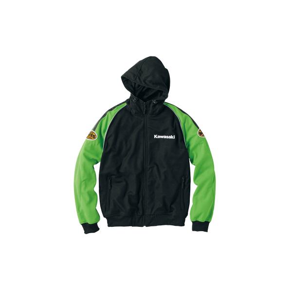 KAWASAKI カワサキ×BATES クールテックスメッシュパーカー（グリーン）