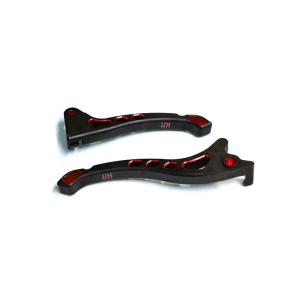 KN企画 デュアルカラーレバー ディスク3（マットブラック/レッド）/ライブDIO・ライブDIO-Z...