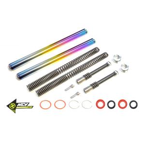 KN企画 NCY フロントフォークインナーチューブセット（N-17）チタンカラー/マジェS・SMAX...