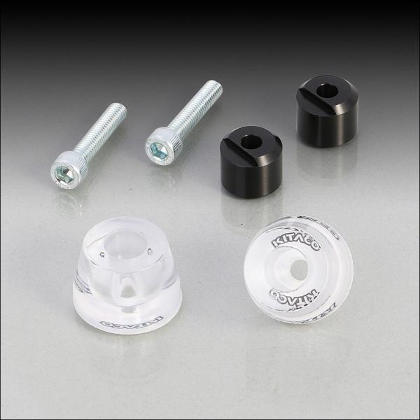 KITACO クリアバーエンドキャップ（ホワイト）/スーパーカブ50［AA09］・スーパーカブ110...