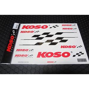 KN企画 KOSO ステッカーセット（クリアー） 210mm×300mm KS-ST-01-C