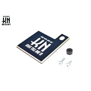 【ネコポス対応】KN企画 自賠責ステッカープレート ダブルアルマイト（ブラック/シルバー） JS-S...