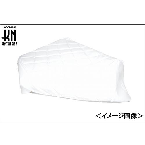 KN企画 シートカバー（ホワイトエナメル/ゴムなし）張替え タッカー用/スーパーDIO・スーパーDI...