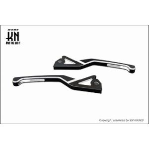 KN企画 GPスタイル デュアルカラーレバー（シルバー）/BW’S-R［2JS］ KS-BLSM-B...